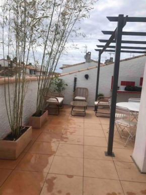 Appartement climatisé toit terrasse à la mer
